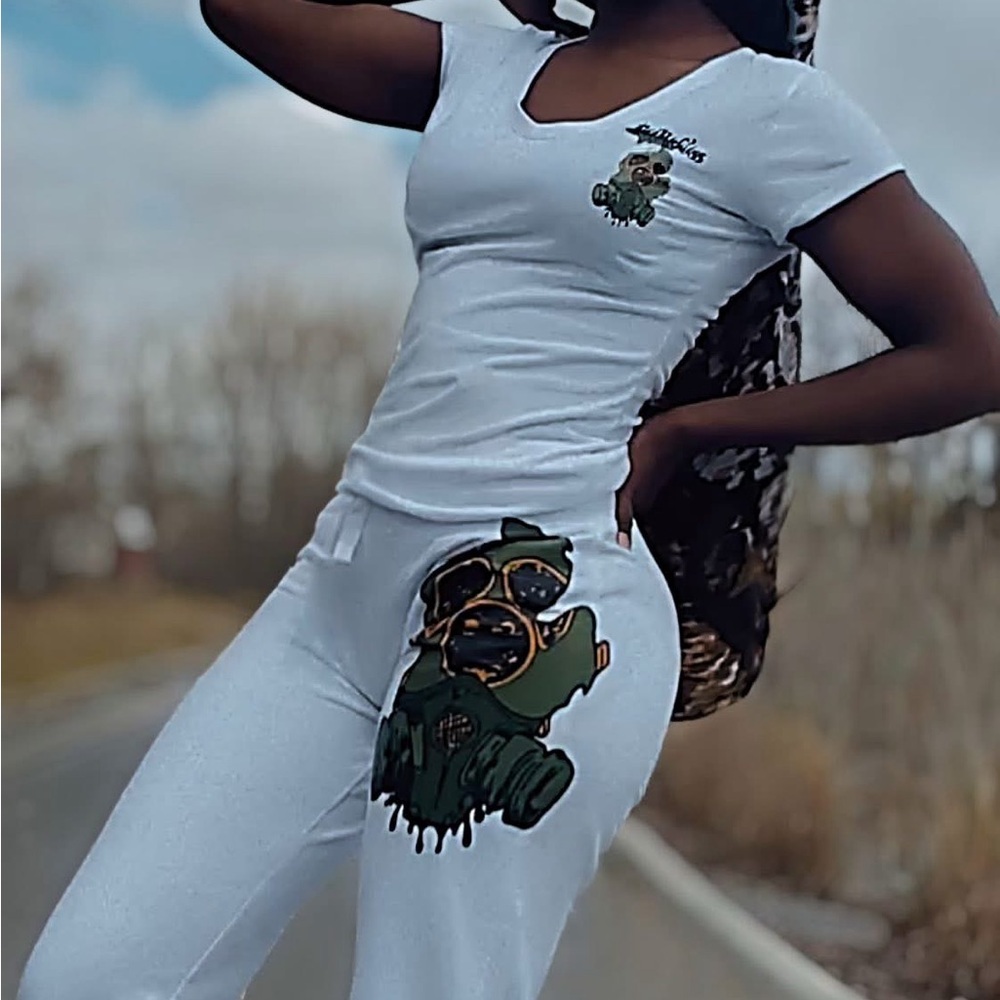 Elegant White RueReckless two piece pant sets